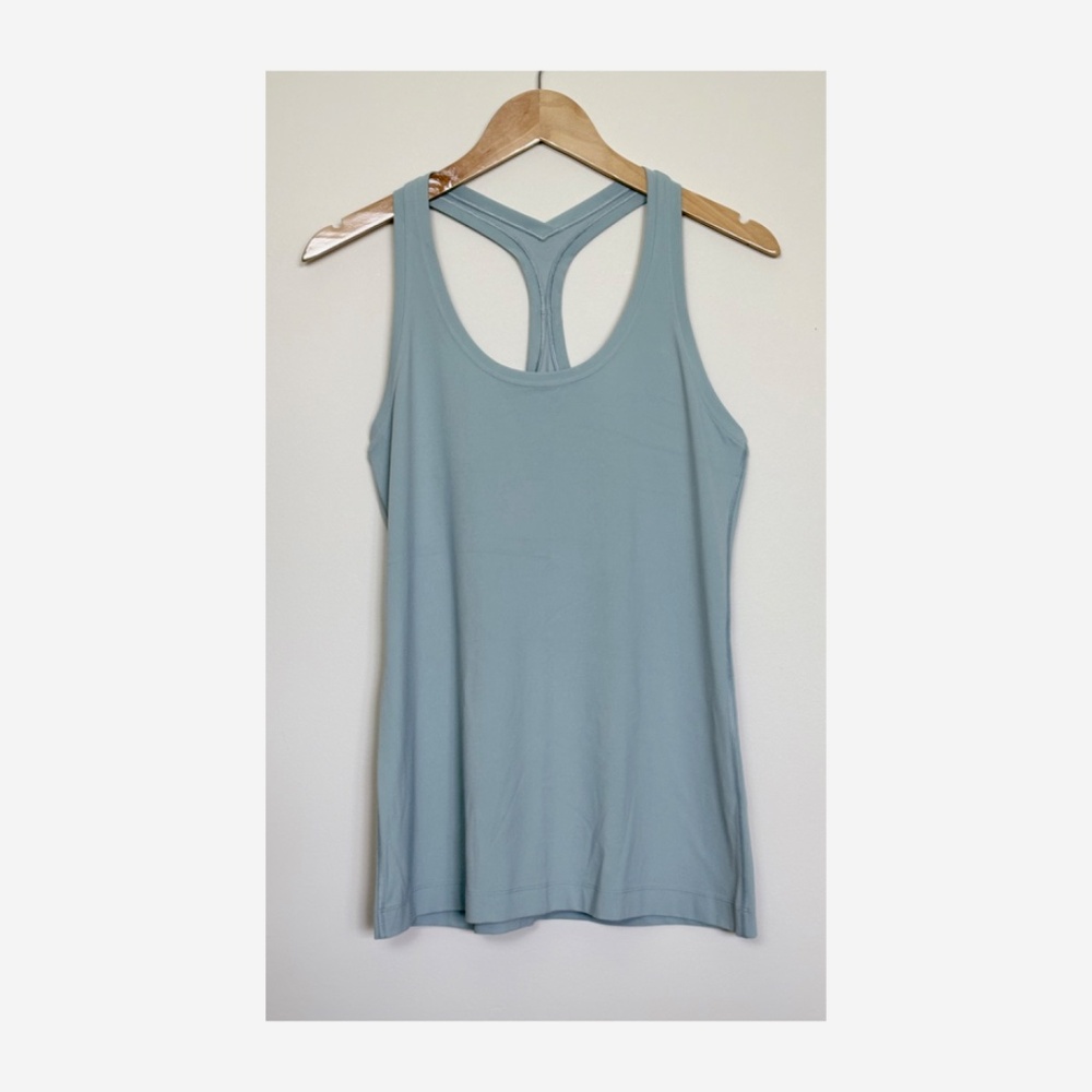Lululemon - Cool Racerback Tank Top in Silver Blue Nulu | 12